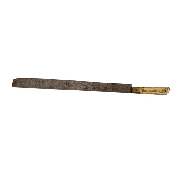 Unknown, Antique Miller's Judaica Jewish Kosher Ritual Large Chalef Knife Millers For Sale In Miami - Image 6 of 10