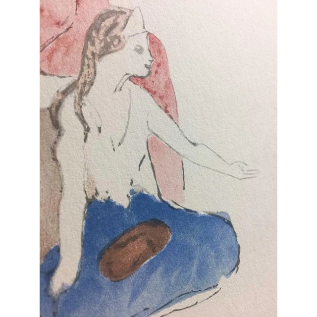 Modern 1940s Vintage Pablo Picasso Lithograph Limited Edition "Saltimbanques" Print For Sale - Image 3 of 5