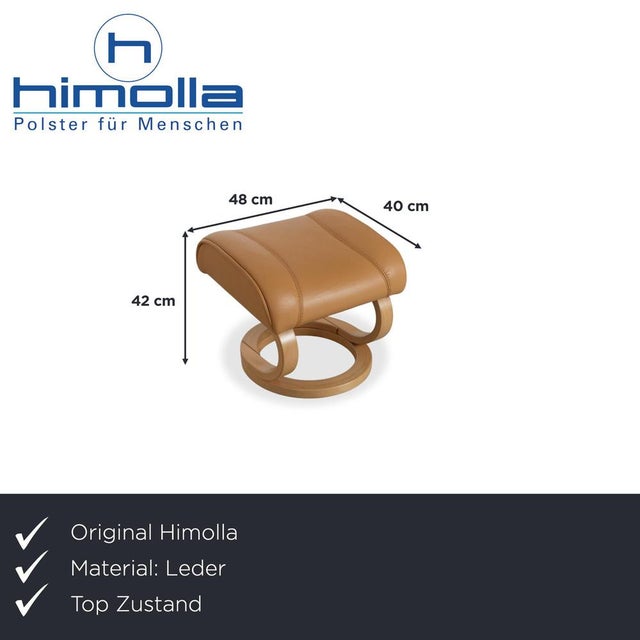 Modern Set of Leather Lounge Chair and Ottoman from Himolla For Sale - Image 3 of 18