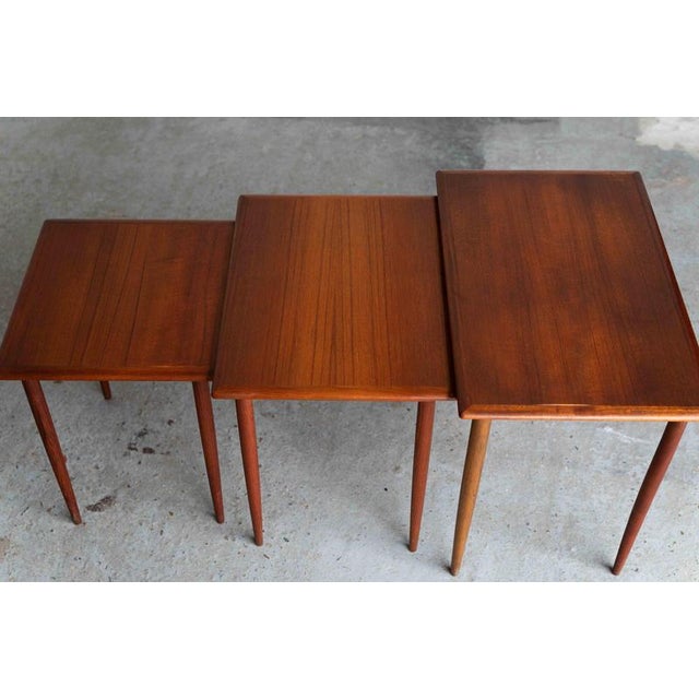 Danish Nesting Tables, Set of 3 For Sale - Image 9 of 18