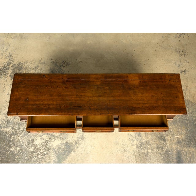 English Late 18th Century English Pine Dresser Base or Server With Three Drawers For Sale - Image 3 of 18