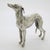 Metal Vintage Italian Handmade Genuine Silver Large Greyhound Dog Figurine Sculpture, Made in Tuscany (Arezzo, Italy)) For Sale - Image 7 of 13