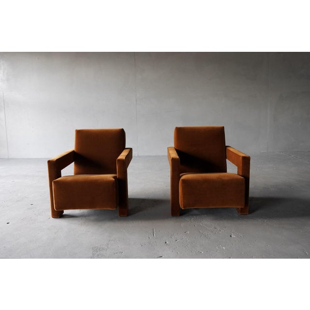 Utrecht 637 Lounge Chairs by Gerrit Rietveld for Cassina, 1990s, Set of 2, in Restored conditions. Designed 1950 to 1959...
