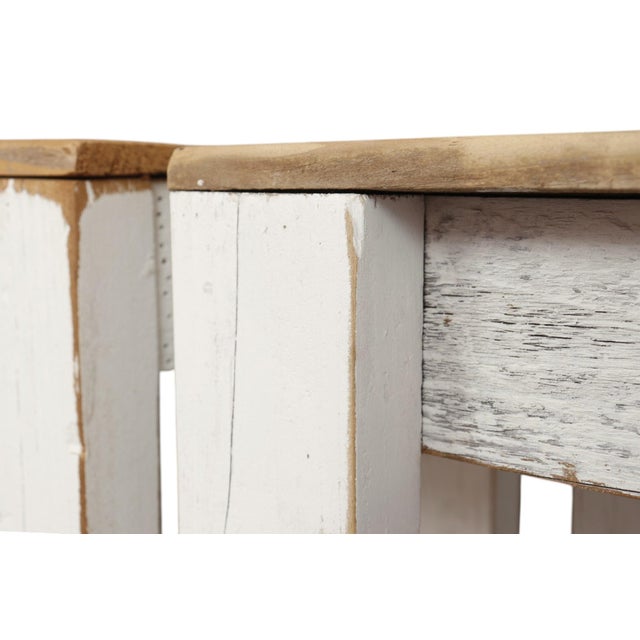 Early 21st Century Custom Farmhouse Side Tables, a Pair For Sale - Image 5 of 9