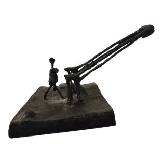19th Century George Spaventa's Abstract Bronze Sculpture For Sale