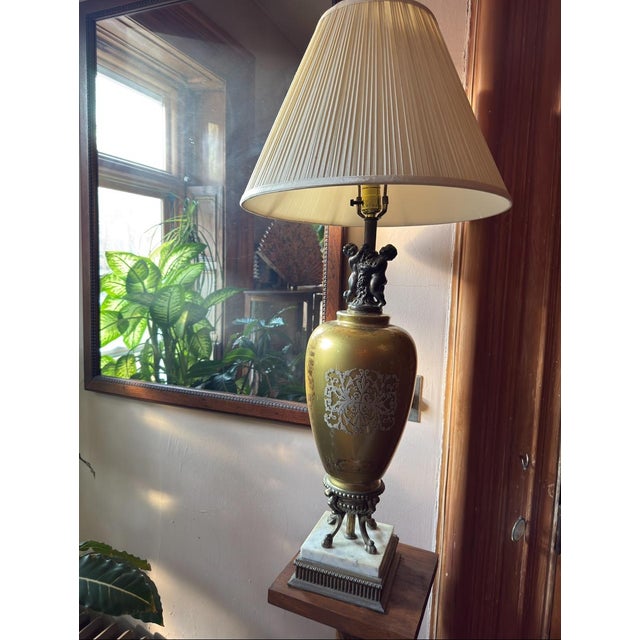 1950s Hollywood Regency Style Table Lamp For Sale - Image 11 of 12