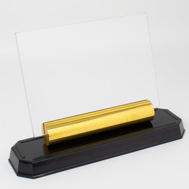 Art Deco Modernist Brass and Bakelite Picture Photo Frame, 1940s For Sale In Atlanta - Image 6 of 10