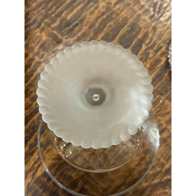 1870s Gillinder & Sons Frosted Lion Covered Glass Compote For Sale - Image 16 of 17