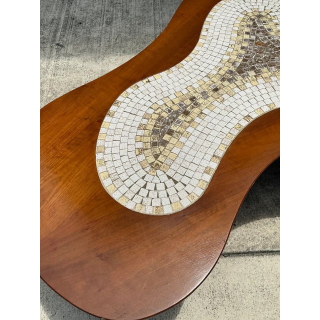 Vintage Biomorphic Mosaic Top Coffee Table For Sale - Image 9 of 12
