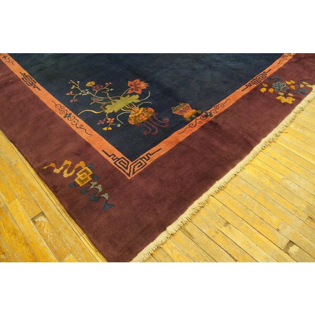 Art Deco 1920s Chinese Art Deco Carpet ( 9'10" x 13'6" - 300 x 412 ) For Sale - Image 3 of 11