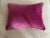 Mid 19th Century Mid 19th Century Italian Hand Embroidery Pillow With Metal Gold Wire on Magenta Velvet For Sale - Image 5 of 7