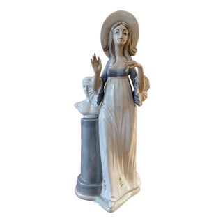 Romantic Style Porcelain Figure by Piezzas, 1960s For Sale