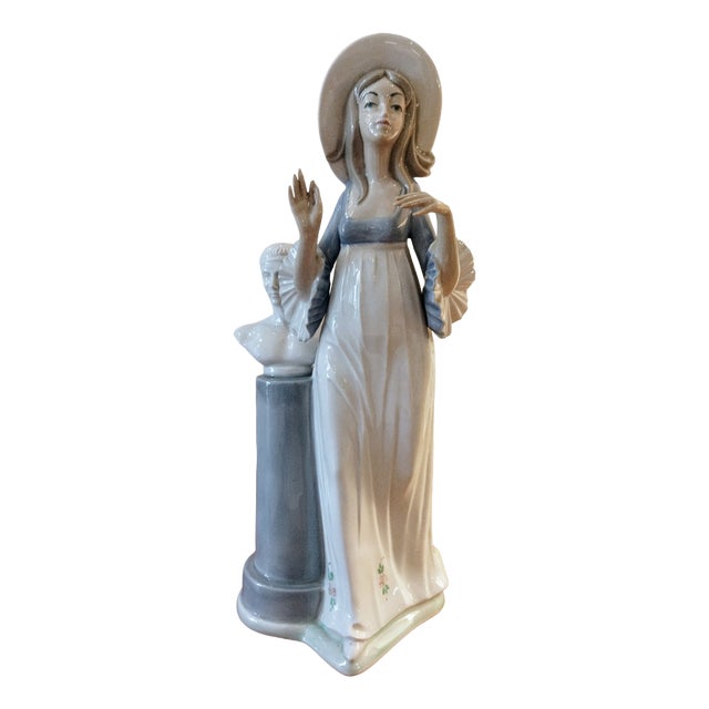 Romantic Style Porcelain Figure by Piezzas, 1960s For Sale