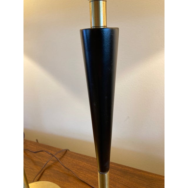 Mid-Century Hollywood Regency Rembrandt Brass Table Lamps - a Pair For Sale In Detroit - Image 6 of 12