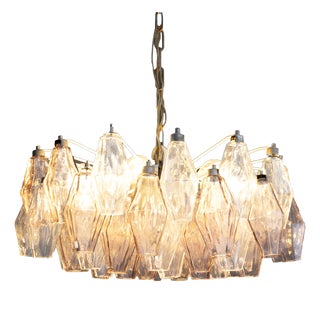 Pendant Lamp by Poliedri Venini, 1960 For Sale