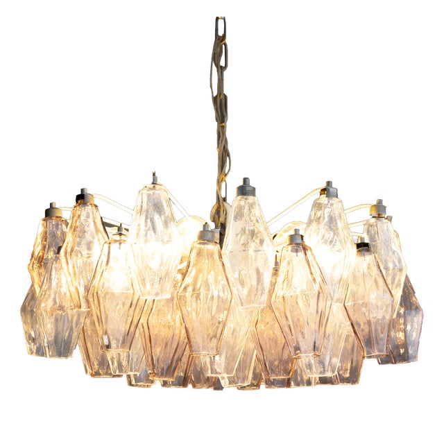 Pendant Lamp by Poliedri Venini, 1960 For Sale