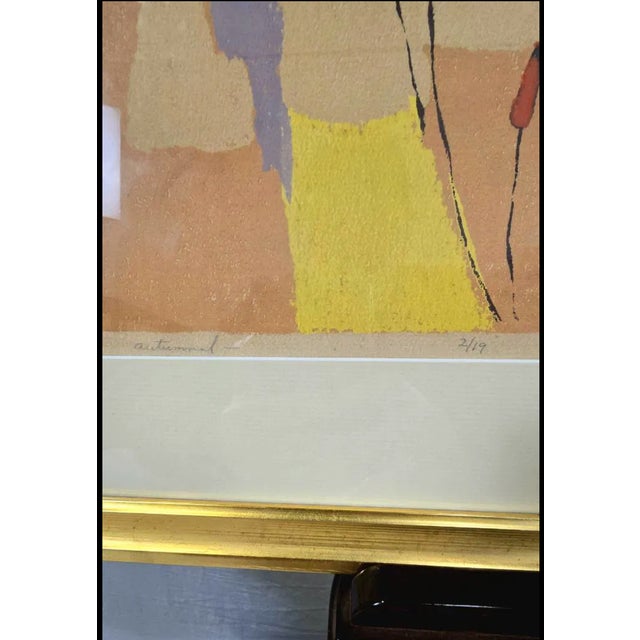 Printmaking Materials Philip Hicken, Abstract Serigraph, Signed and Numbered 2/19, C. 1970's For Sale - Image 7 of 12