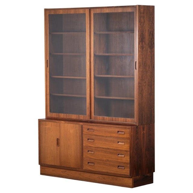 Rosewood Display Cabinet attributed to Poul Hundevad, Denmark, 1960s For Sale - Image 12 of 12