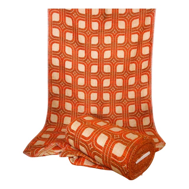 Mid-Century Modern German Fabric Bale for Curtains, 1970s For Sale