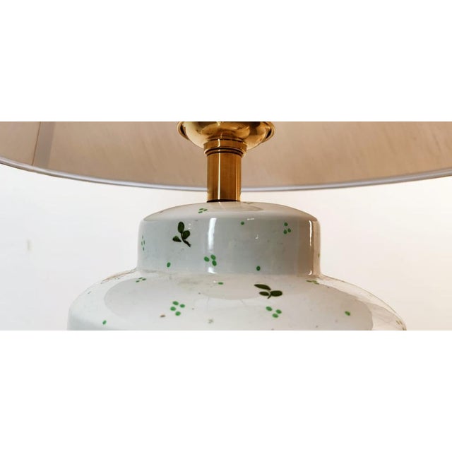 Ceramic Light with Bees and Oval Lampshade For Sale - Image 17 of 18