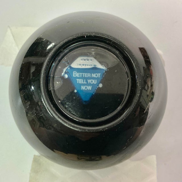 Plastic Mid-Century Pop Culture Boho Chic Magic 8 Ball Game For Sale - Image 7 of 9