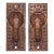 Pair of Antique Eastlake Cast Iron Pocket Door Pulls For Sale