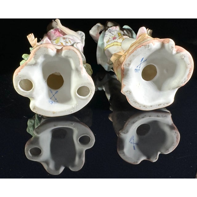 Set of 2 Arnart Bisque Porcelain Figures, #7955, C. 1955 For Sale - Image 11 of 11