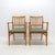 Wonderful set of six dining chairs in beech, by Carl Malmsten for Waggeryds Möbelfabrik AB, Sweden, 1950, all with arm...