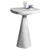 White Plinth Column High Side Table by Donatas Zukauskas For Sale - Image 8 of 8