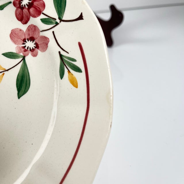 Early 20th Century Bitche Dessert Plates from Sarreguemines, 1890s, Set of 6 For Sale - Image 6 of 10