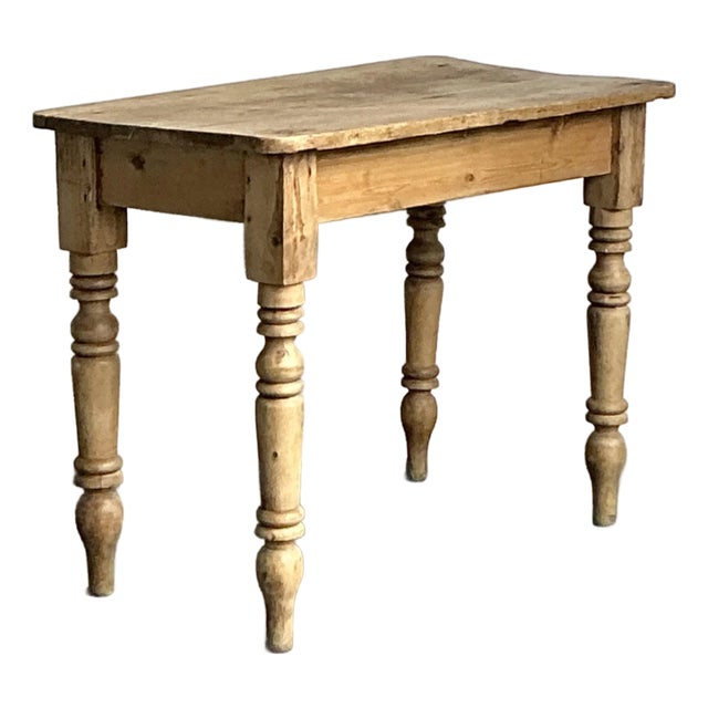 Vintage Boho Rustic Barn Wood Table For Sale