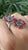 Set in 18k White Gold, Emerald Cabochon, Carved Ruby & Diamonds Toi Et Moi Ring, Us Size 7 For Sale - Image 11 of 11