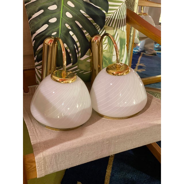 Vintage Murano Glass Wall Lights from Millefiori, 1970s, Set of 2 For Sale - Image 14 of 18