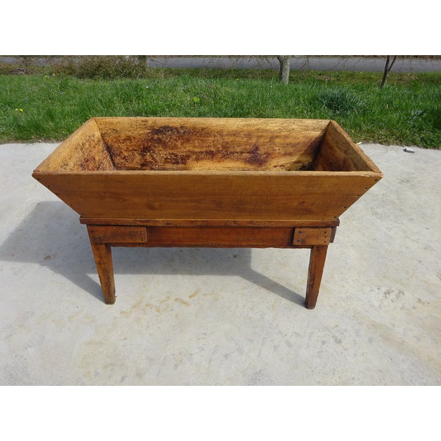 Brown Oak Kneader on Removable Base, 1800s For Sale - Image 8 of 18