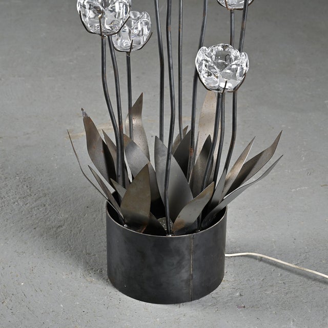Sculptural Floral Lamp from Royal Copenhagen, Denmark, 1960 For Sale - Image 10 of 17