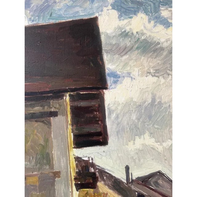 Philippe Zysset, En gare de Satigny, Genève, Oil on Canvas, Framed For Sale - Image 7 of 13