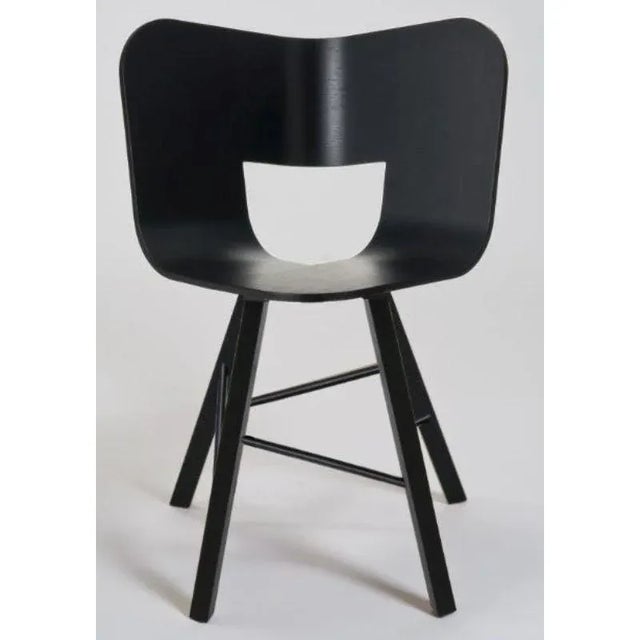 Tria Chair with Black Open Pore Seat by Colé Italia For Sale - Image 4 of 11