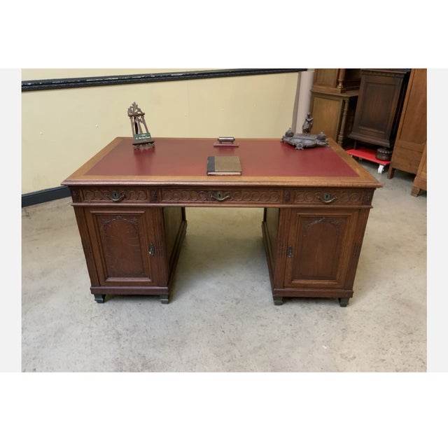Antique Art Nouveau Desk, 1910 For Sale - Image 4 of 13
