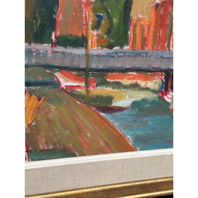 Kerry Gado, Village, 1960s, Oil on Canvas, Framed For Sale - Image 15 of 17