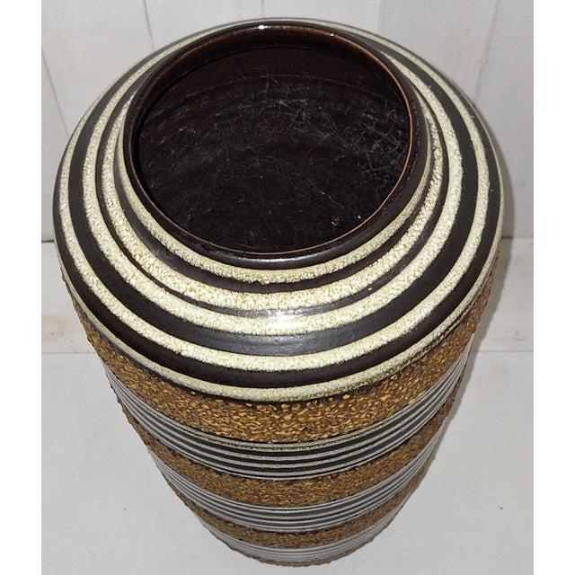 Large Vintage Ceramic Vase by Scheurich, 1970s For Sale - Image 3 of 5
