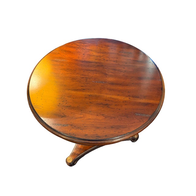 Round Wood Occasional Table For Sale - Image 4 of 9