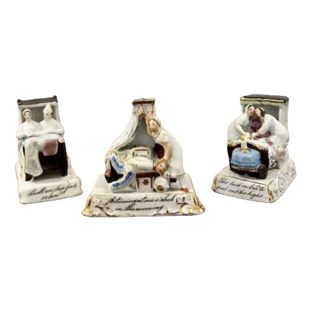 Porcelain Fairings, 1880s, Set of 3 For Sale