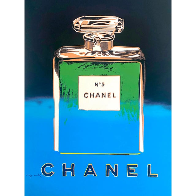 Andy Warhol Andy Warhol Vintage 1997 Fine Art Silkscreen Print Large Pop Art Poster " Chanel No. 5 " 1985 For Sale - Image 4 of 13