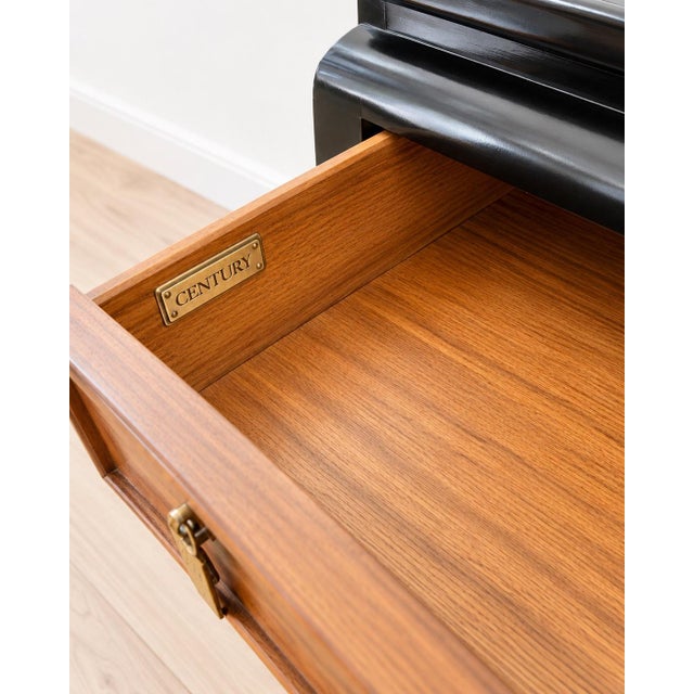 Wood Raymond Sobota by Century Mid Century Modern Chin Hua Nightstands, 2 Pieces For Sale - Image 7 of 7