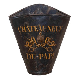 French 20th Century Painted Grape-Picking Hod For Sale