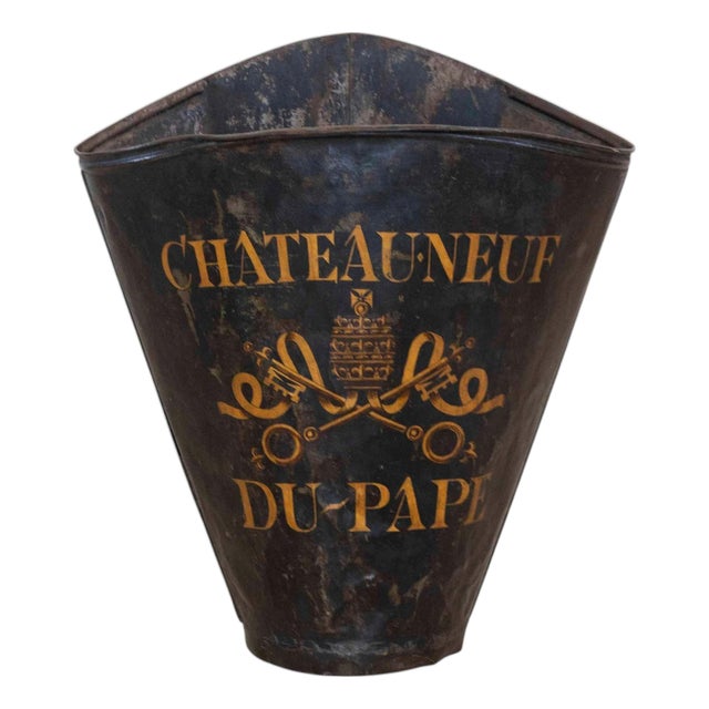 French 20th Century Painted Grape-Picking Hod For Sale