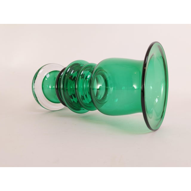 Green Tornado Art Glass Vase by Tamara Aladin for Riihimäen Lasi, Finland, 1970s For Sale - Image 4 of 9