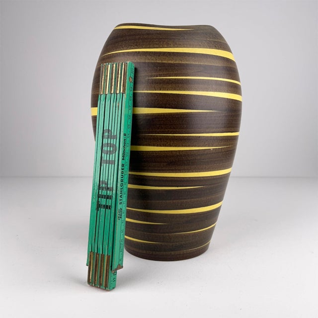 Large Ceramic Vase by Ilkara Edel Keramik, 1950s, in Flawless conditions. Designed 1950 to 1959 This piece has an...