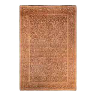 Mogul, One-of-a-Kind Hand-Knotted Area Rug - Yellow, 6' 3" x 9' 3" For Sale