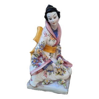 Geisha Ceramic Figure by Domenico Poloniato, Italy, 1960s For Sale